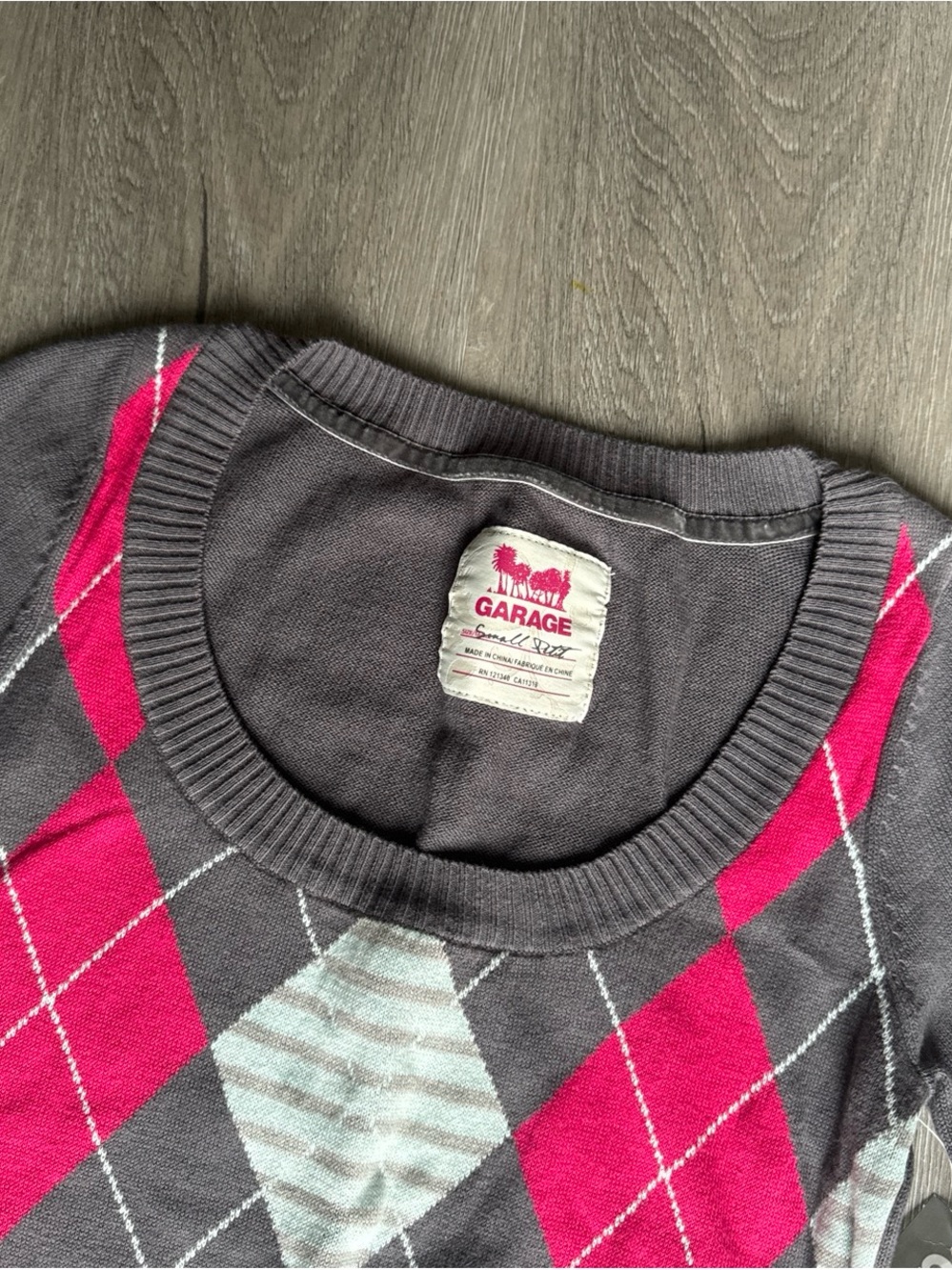 Vintage Garage Argyle Sweater